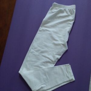 Jones New York White Cotton Leggings | Size L